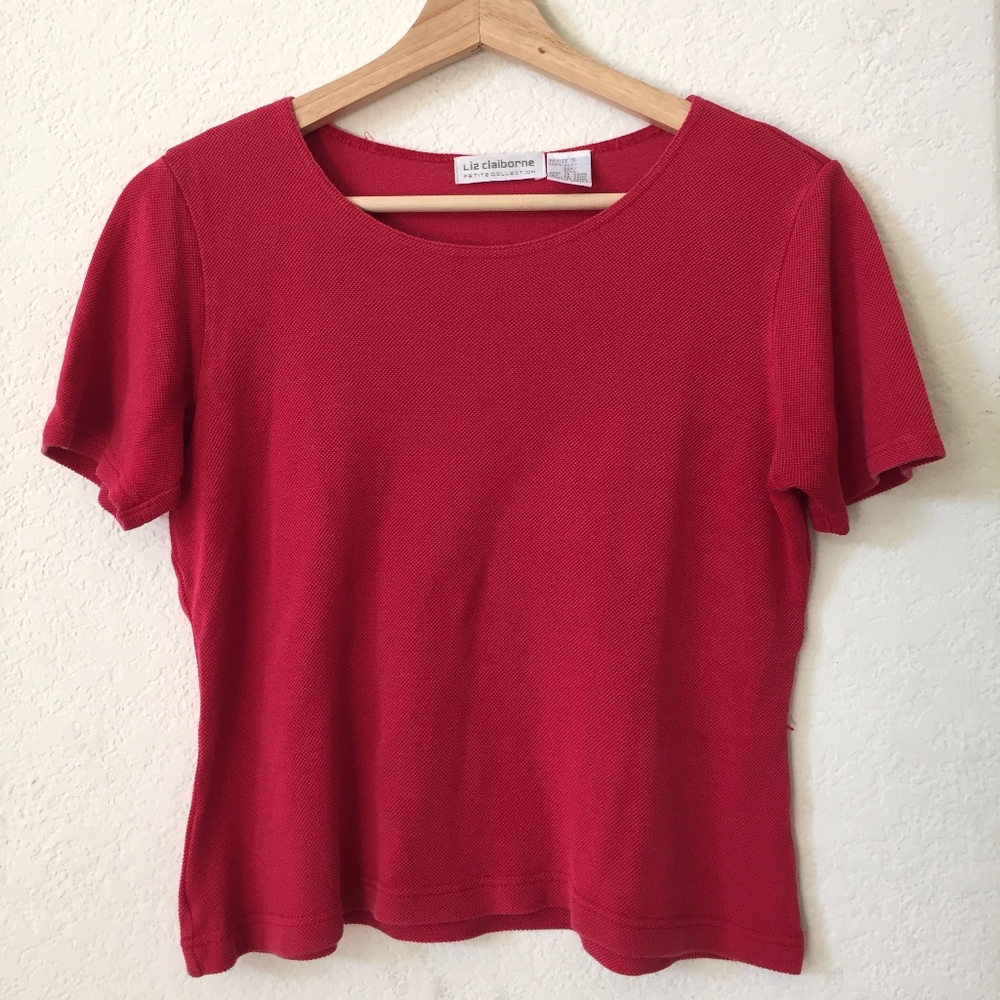 Red women's top